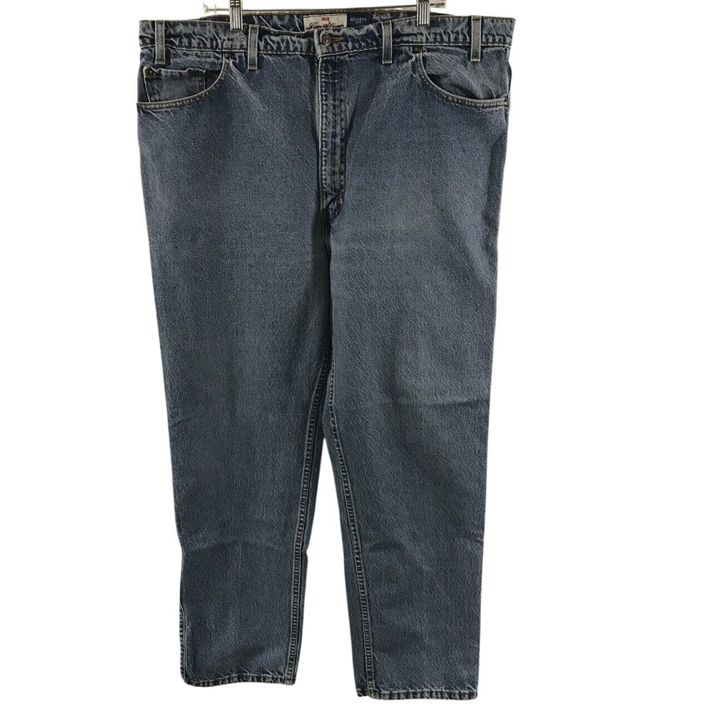 Levis Signature 540 Relaxed Fit Jeans Mens 44x32 Medium Wash Blue Denim USA Made